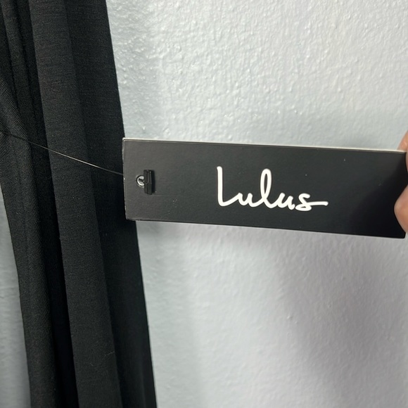 Lulus New with Tag Long Sleeve Mock Neck Mini Little Black Dress Small - Picture 3 of 9